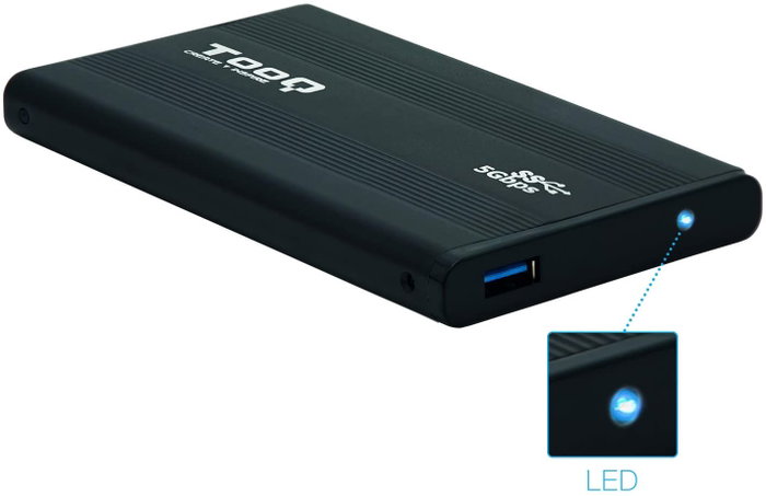 Tooq TQE-2524B Caja Externa para Disco Duro de 2.5 el USB 3.1 Tooq TQE-2524B Caja Externa para Disco Duro de 2.5 el USB 3.1